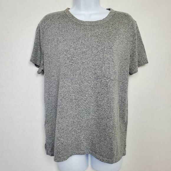Old Navy Boyfriend Gray Short Sleeve Tee Size M - Picture 1 of 7